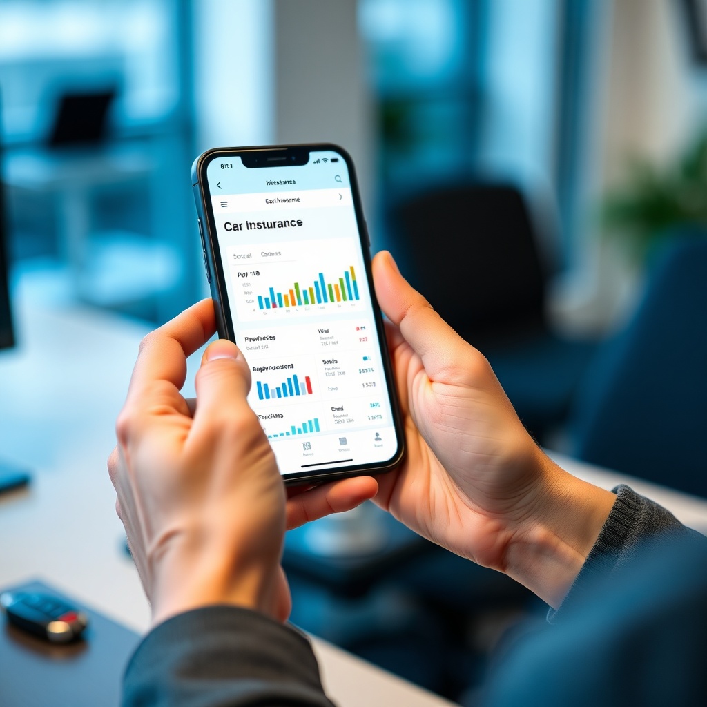 Assurance auto Casablanca: comparing car insurance options online using a smartphone, a smart way to save on premiums in Casablanca.